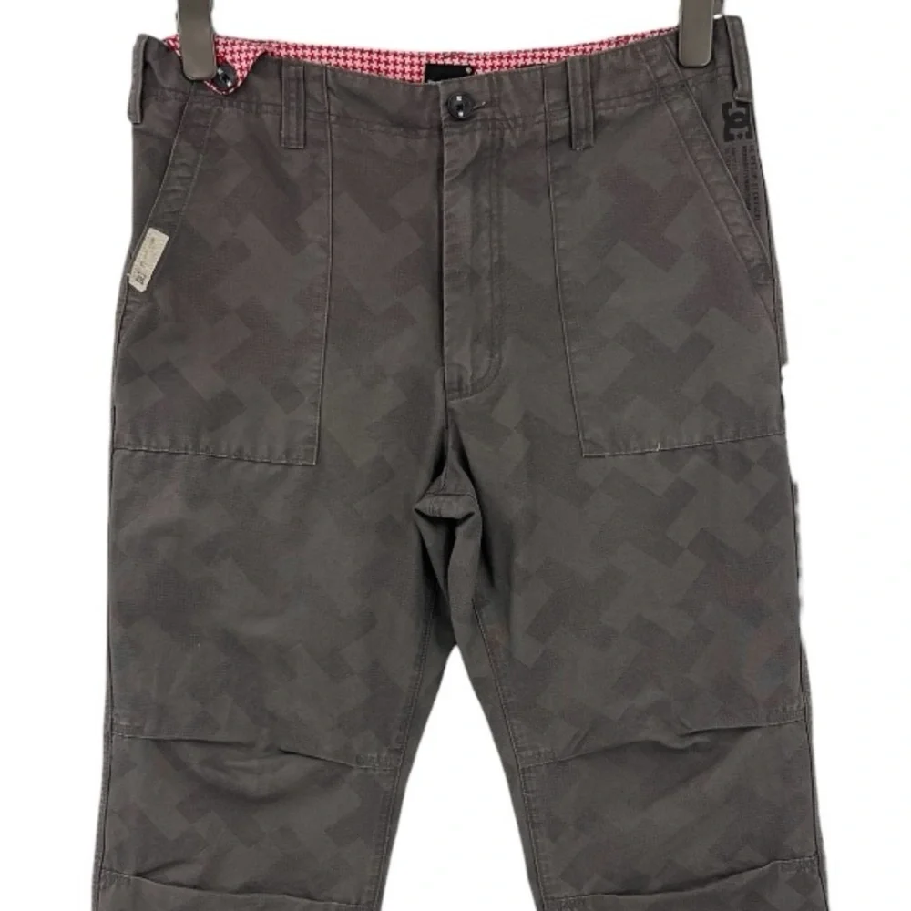 KEY US Men’s Graphite Rip Stop Double Knee Dungaree Straight Work Pants